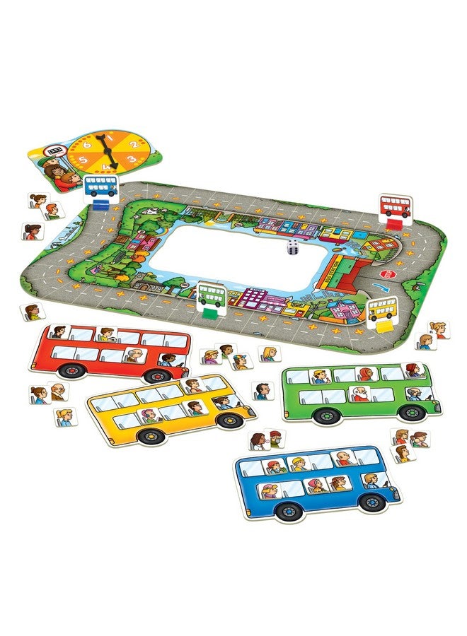 Orchard Toys Moose Games Bus Stop Game. A Fun Introduction to Addition and Subtraction. Pick up and Drop Off Passengers on Your Bus. for Ages 4-8 and for 2-4 Players - Image 2