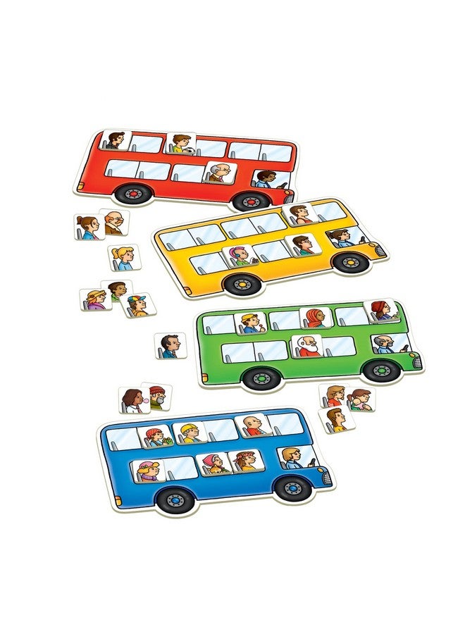 Orchard Toys Moose Games Bus Stop Game. A Fun Introduction to Addition and Subtraction. Pick up and Drop Off Passengers on Your Bus. for Ages 4-8 and for 2-4 Players - Image 4
