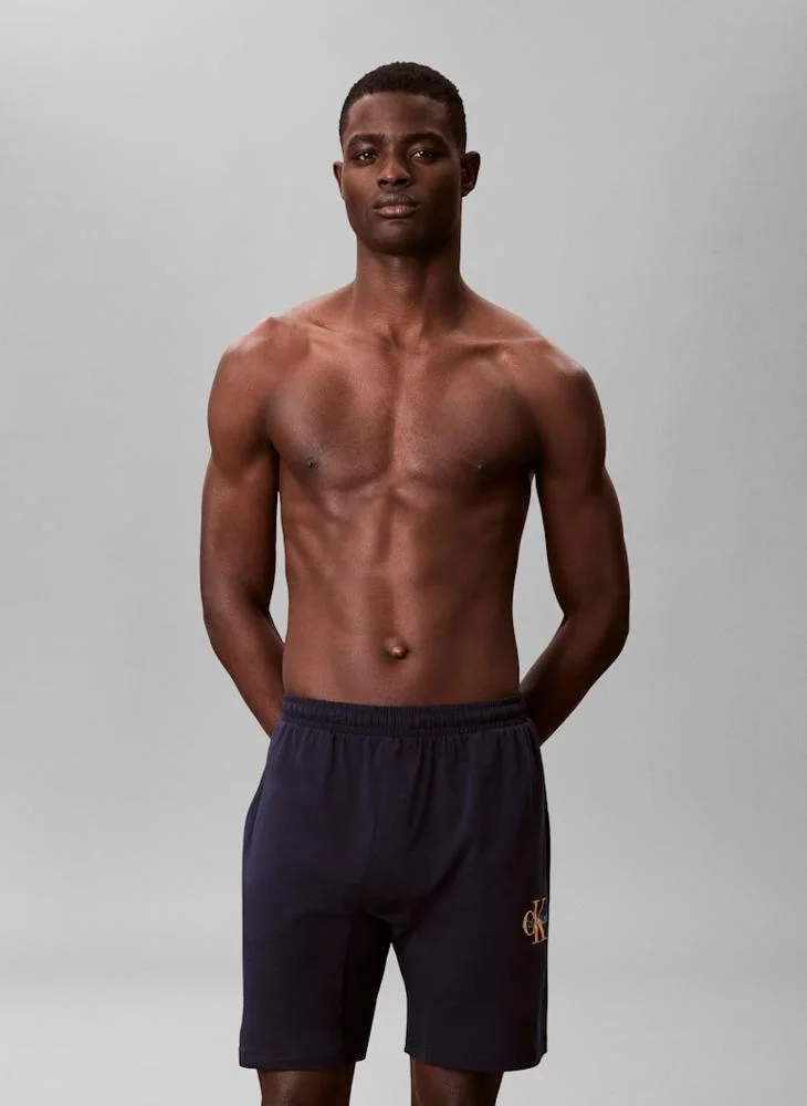 كالفن كلاين شورت بيجامة قطن مطاطي أيقوني