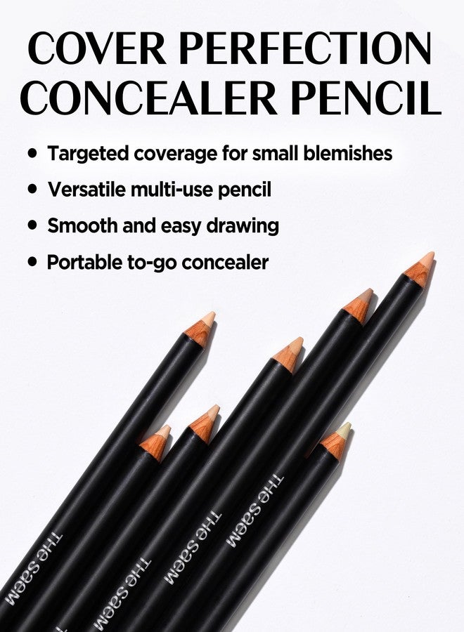 THESAEM Cover Perfection Concealer Pencil - Non Comedogenic spot Eraser - Conceal Blemish,Aging Spot,Acne&Freckle - Multi-Use Under Eye Concealer for Dark Circle,2g (Green Beige) - Image 2