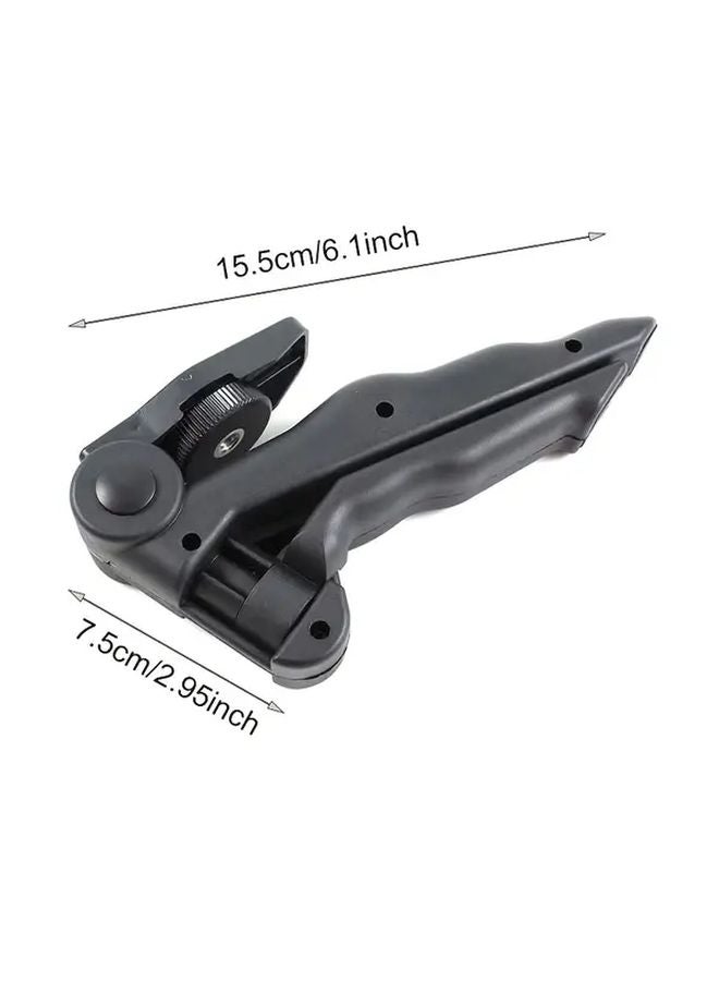 Black Portable Foldable Rotatable Phone Tripod Stand Selfie Holder Stabilizer Bracket - Image 3