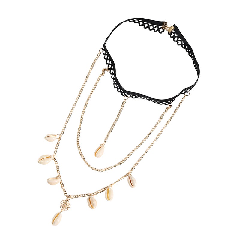 2pcs Bohemian Leg Chain Thigh Chain Body Chain Thigh Jewelry Beach Shell Decor - Image 4