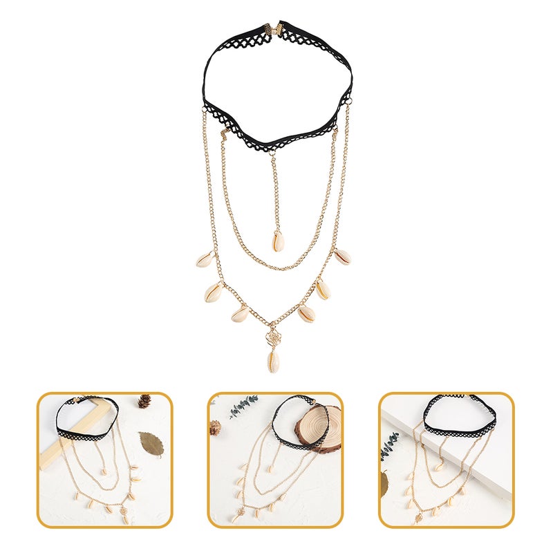 2pcs Bohemian Leg Chain Thigh Chain Body Chain Thigh Jewelry Beach Shell Decor - Image 3