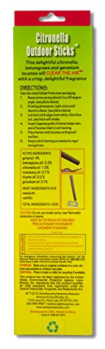 NEEMAURA Neem Aura Naturals Outdoor Citronella Sticks, 10 Count - Image 2