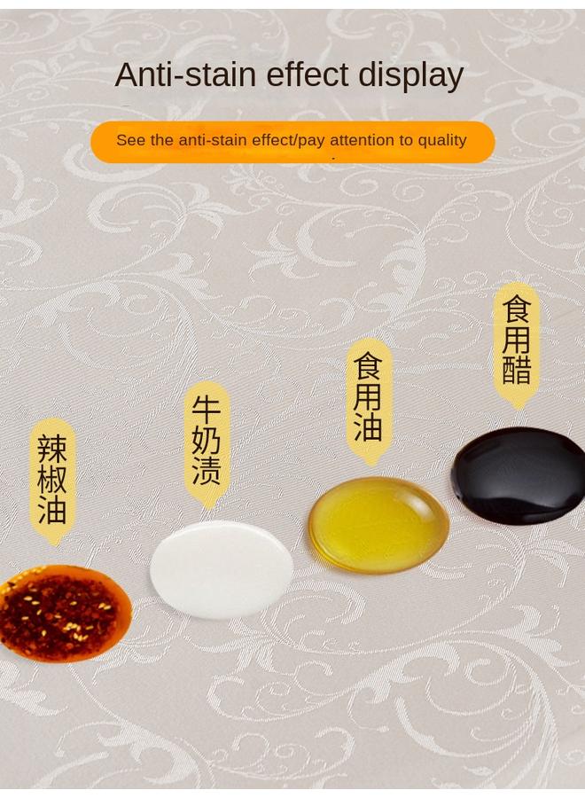 Bluejw Tablecloth Waterproof And Oil-proof Anti-scalding New Style Light Luxury Living Room Coffee Table Rectangular Tablecloth - Image 3