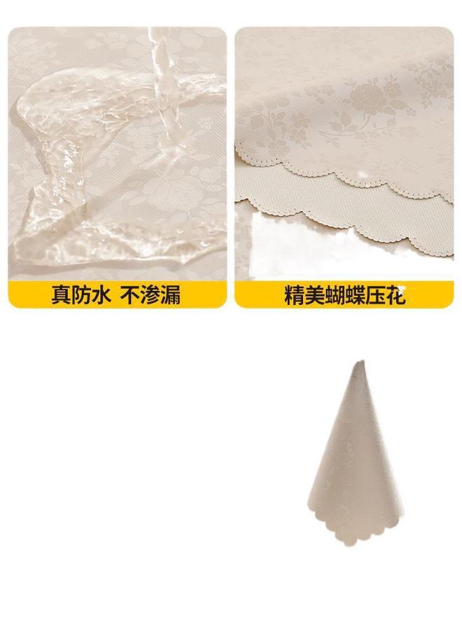 Bluejw Tablecloth Waterproof And Oil-proof Anti-scalding New Style Light Luxury Living Room Coffee Table Rectangular Tablecloth - Image 5