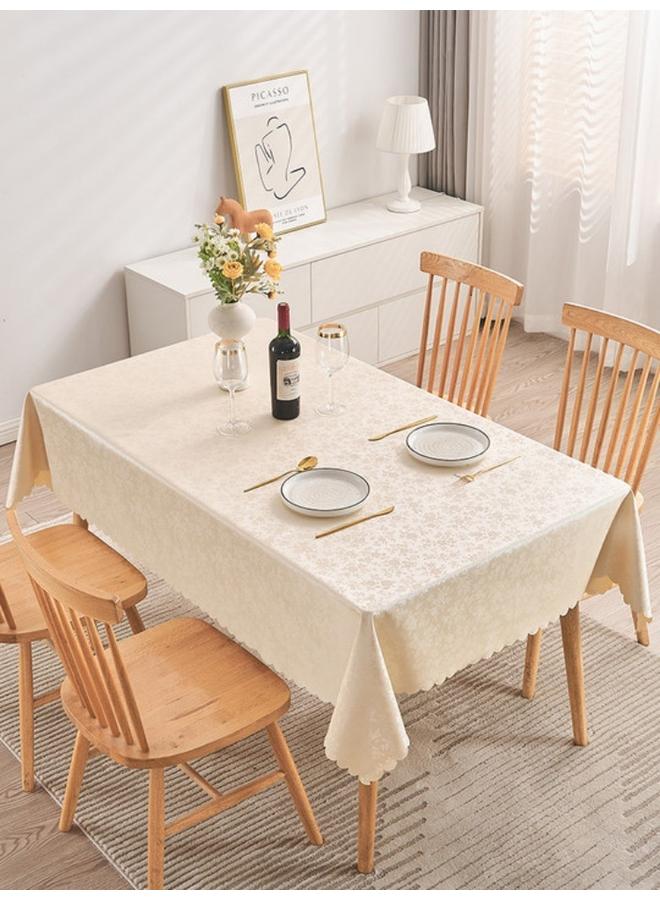 Bluejw Tablecloth Waterproof And Oil-proof Anti-scalding New Style Light Luxury Living Room Coffee Table Rectangular Tablecloth - Image 2