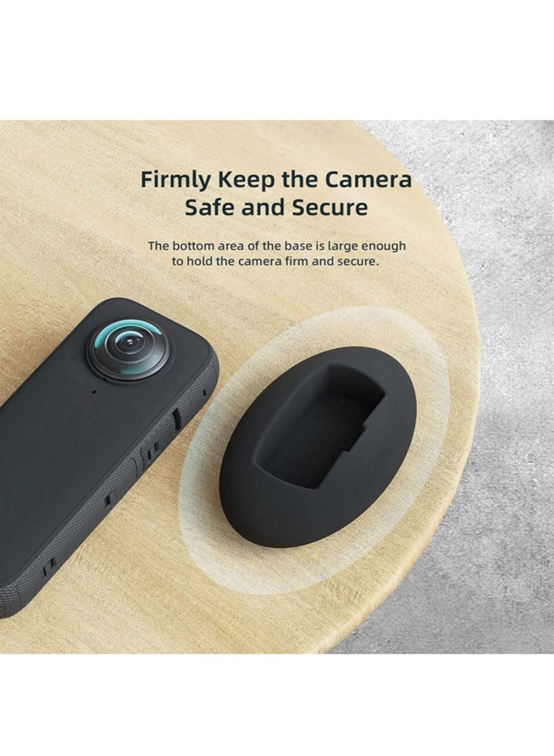 Silicone Based Desktop Protection for Insta360 X3 Panoramic Action Camera Accessories Silicone Base - Image 3