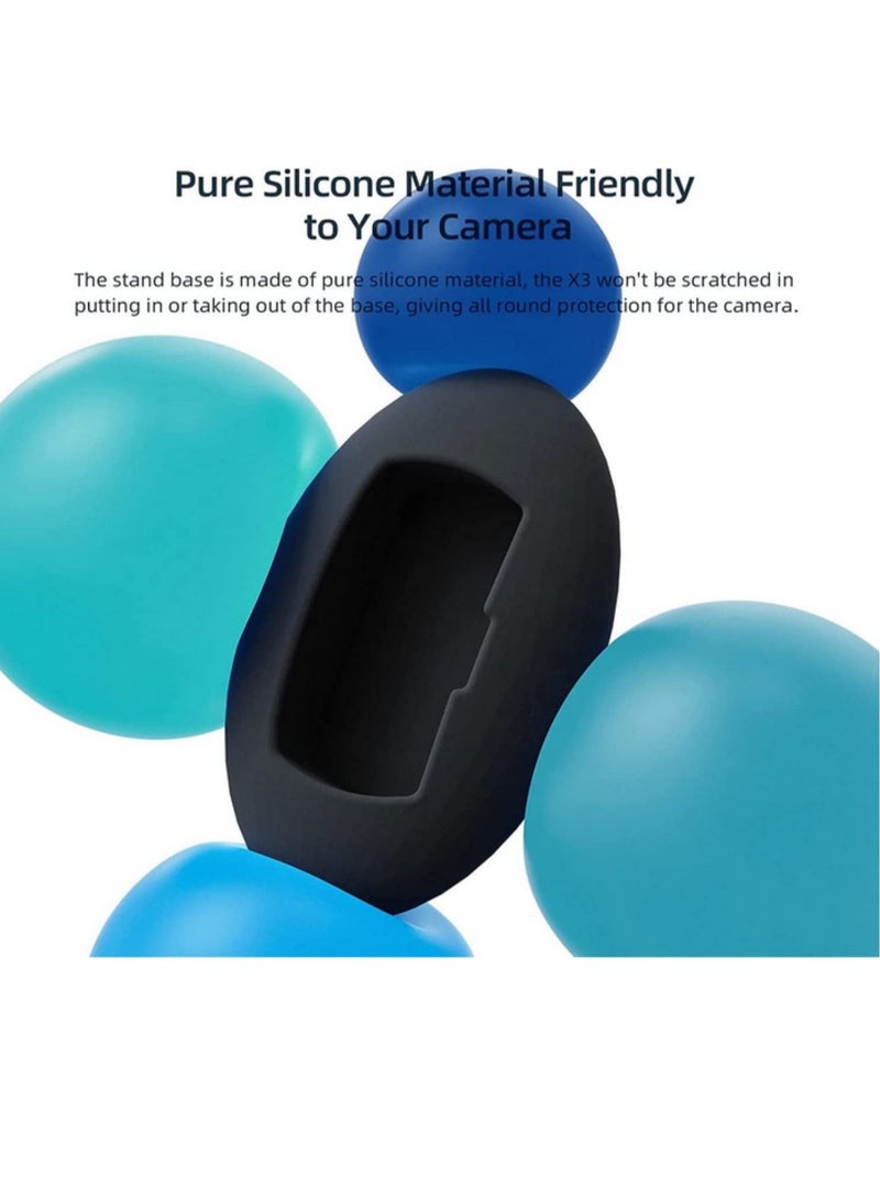 Silicone Based Desktop Protection for Insta360 X3 Panoramic Action Camera Accessories Silicone Base - Image 4