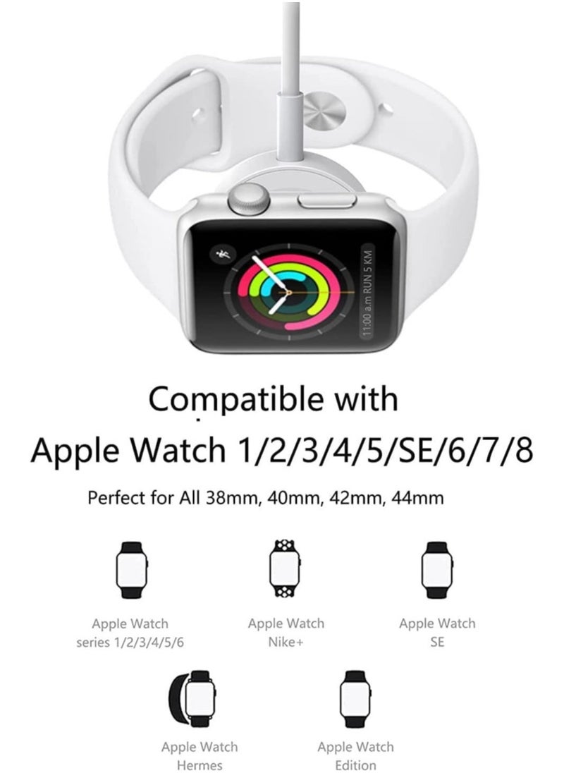 JAJEEK "Wireless Charging Cable ET-WC22 for Apple Watch – 5V/0.35A, 1.0m, White – Fast & Efficient Charging Solution" - Image 1