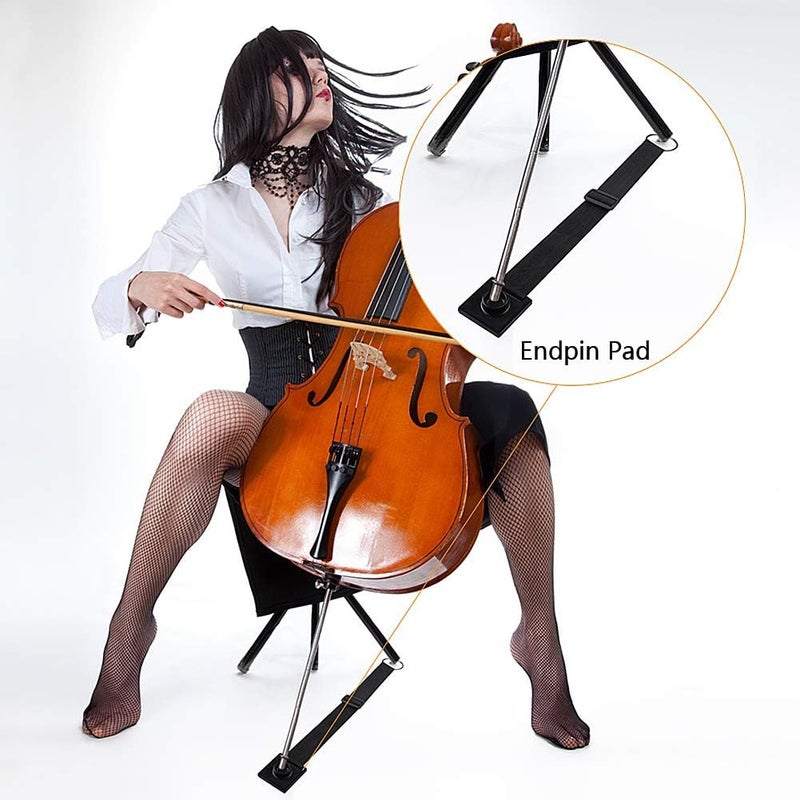cheekyglo Adjustable Cello Strap,Anti Slip Cradle Protective Pad Rest Pad Ground Protection Instrument for Cello Accessories #A - Image 4