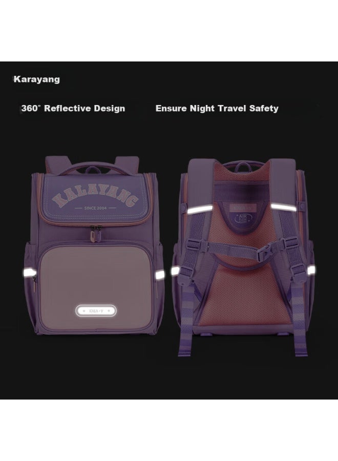كالي Kala·y حقيبة ظهر خفيفة للطلاب والطالبات في الصفوف 1-3، حقيبة كتف مزدوجة Cx2196 Ivy Green - Image 5