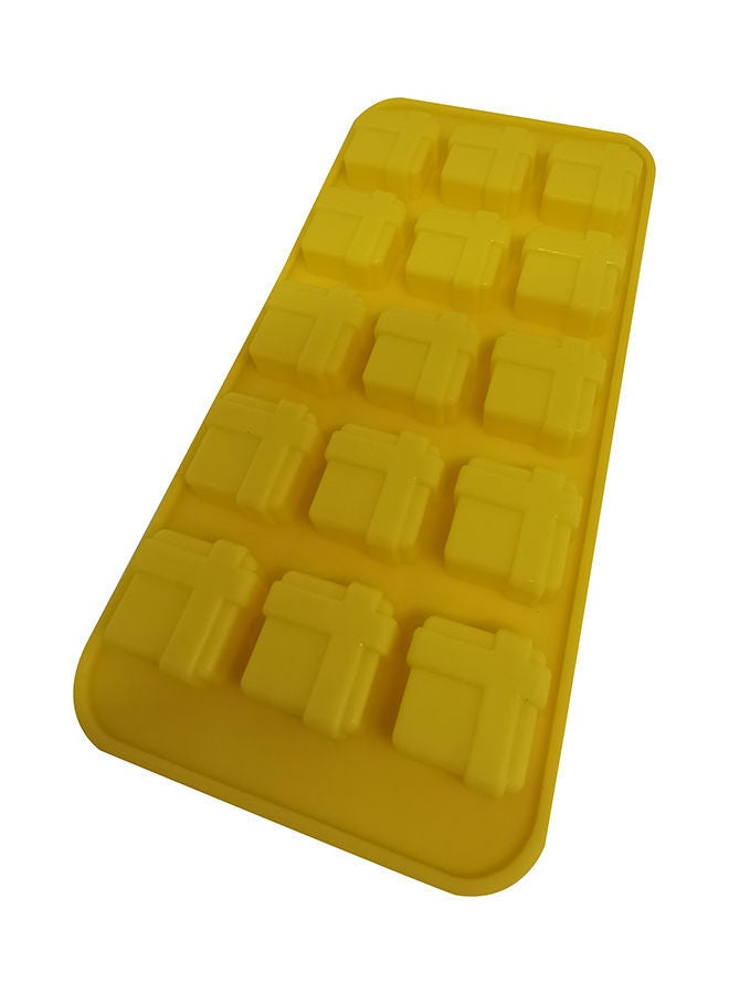 نيبمينينت قالب شوكولاتة بنمط علب هدايا أصفر 21x10.5سنتيمتر - Image 1