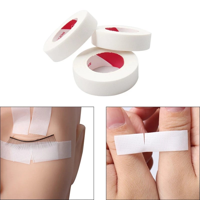 Eyelash Extension Tape: Breathable Fabric-based, Non-allergenic, Soft Removal - Precise Lower Lash Isolation, Glue Protection for Sensitive Skin, Lash Technicians, Makeup Artists - Image 3