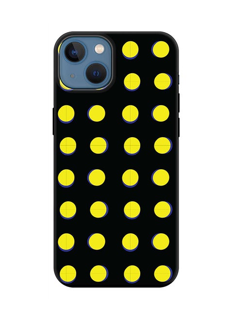 Tough Pro Series Case for Apple iPhone 14 Plus Case Dual Layer hybrid PC & TPU Customized Mobile Cover Shield with inner TPU protection Matte Finish - Yellow Dots