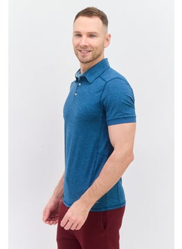 Men Sportswear Fit Short Sleeve Tennis Polo Shirt, Teal Blue Heather - pzsku/ZEE6E85B06545E443C4C0Z/45/_/1737642059/3b81cb29-8474-4648-88d2-ecb441218975