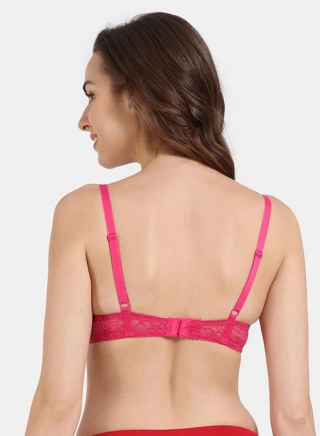 زيفامي حمالة صدر تيشيرت سادة مبطنة بسلك مع حمالات كتف قابلة للتعديل من زيفامي