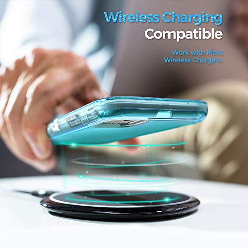 ORIbox for iPhone 13 mini/12 mini Case Blue, [10 FT Military Grade Drop Protection], Transparent Heavy Duty Shockproof Anti-Fall Case for iPhone 13/12 mini Phone Case,5.4 inch,3 in 1, Crystal Blue - Image 5