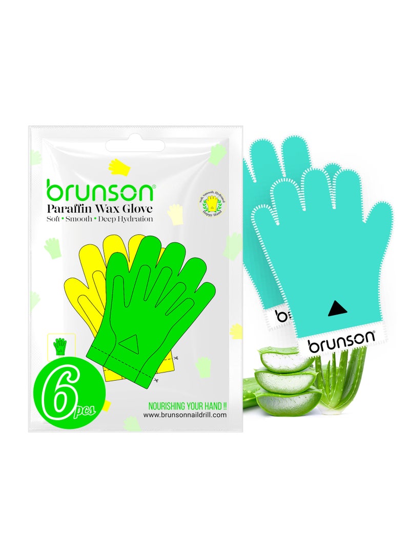 brunson Paraffin Wax Gloves for Hand Manicure Nourishing Gloves Paraffin Wax For Moisturizing Hydrating Hands Scented Disposable Microwaveable Thermal Therapy Soft Smooth Deeply Hydrates Wax Therapy - Image 1