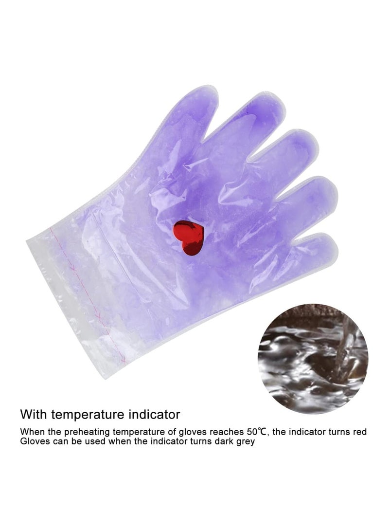 brunson Paraffin Wax Gloves for Hand Manicure Nourishing Gloves Paraffin Wax For Moisturizing Hydrating Hands Scented Disposable Microwaveable Thermal Therapy Soft Smooth Deeply Hydrates Wax Therapy - Image 5