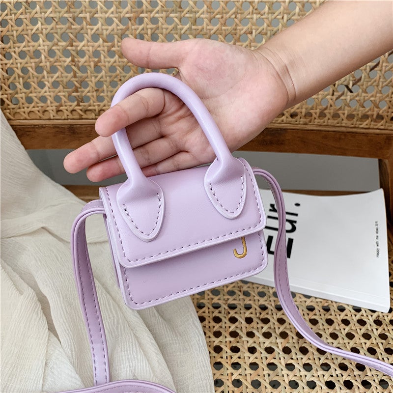 Fashionable Toddler Girls Crossbody Bag Trendy Kids Purse Purple