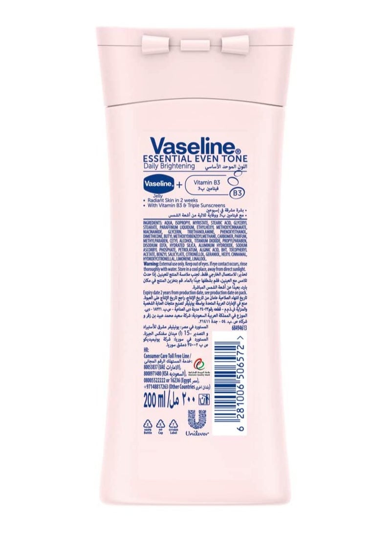 Vaseline Even Tone Lotion 200ml - Image 2
