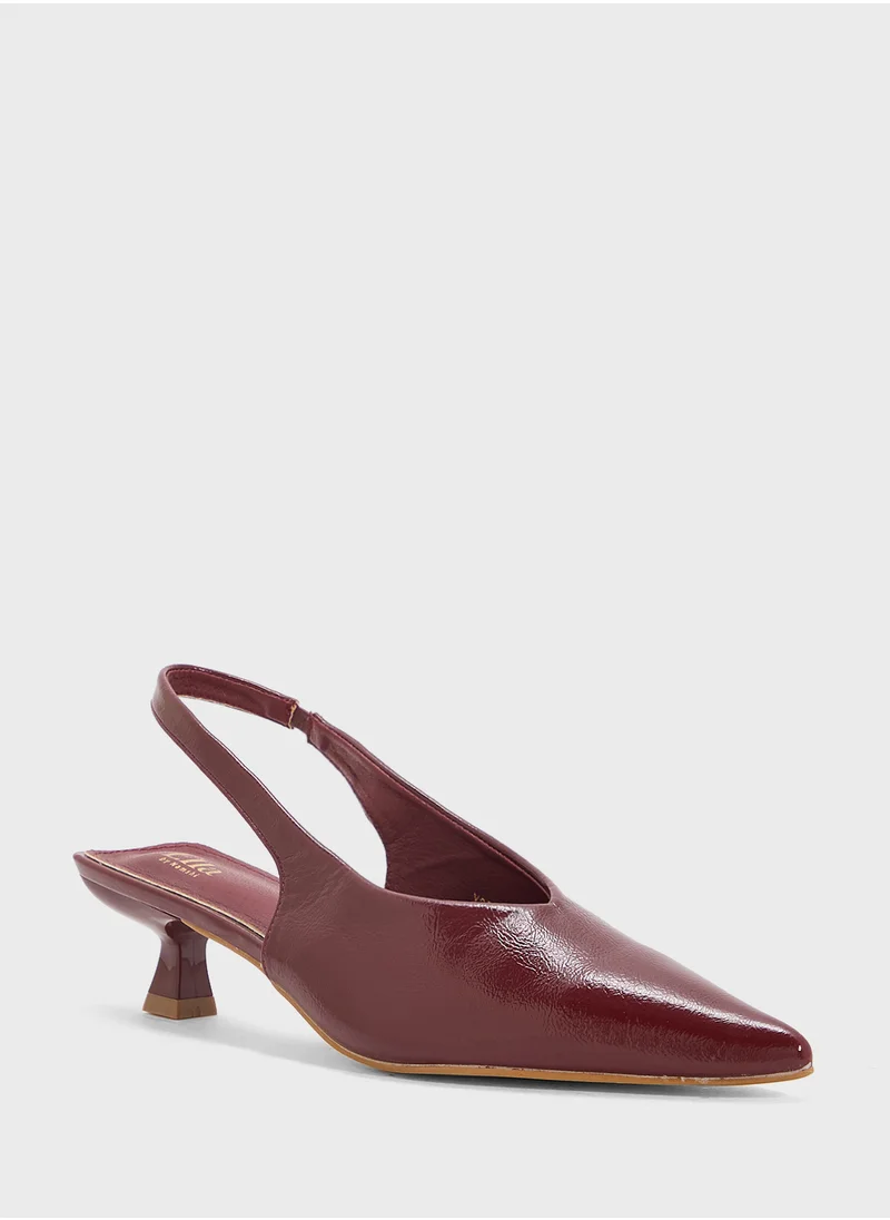 ELLA Sling Back Heeled Pump