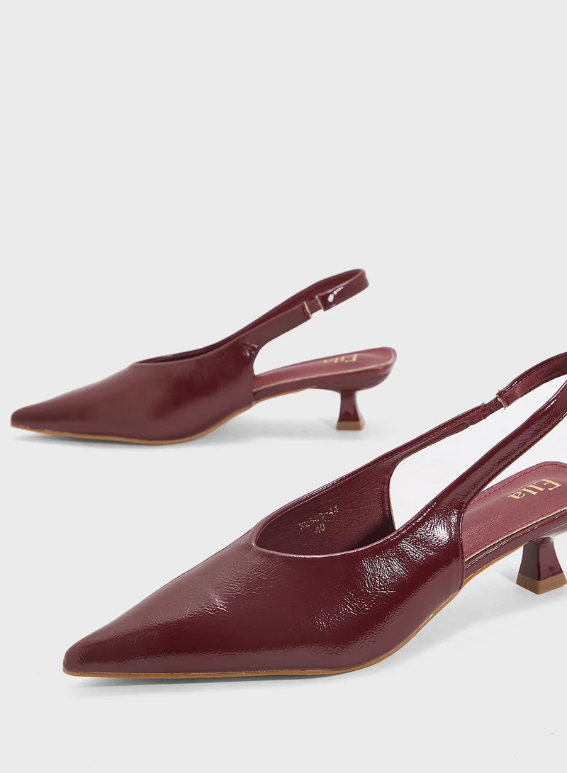 ايلا حذاء بكعب sling back