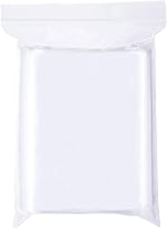 Benecreat 100Pcs Large Size Thickening Design Plastic Resealable Grip Seal Bags For Storing Nut, Candy, Jewelry (10 X 15Cm, Single Layer Thickness: 0.075Mm) 