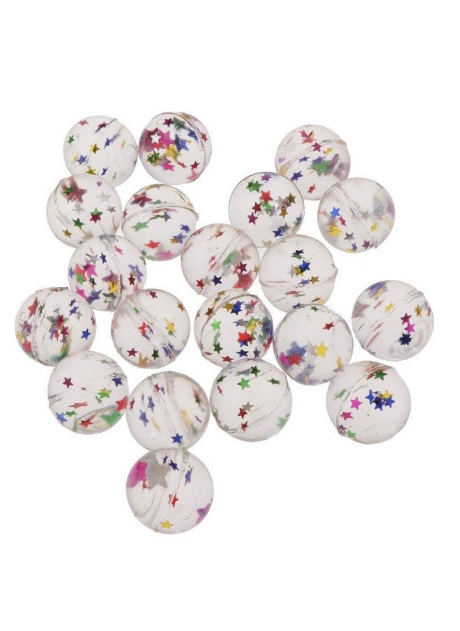 FRECI - 20Pcs Bouncy Balls Clear Star Bouncy Balls Kids Toy Magic Props Birthday Party Bag Fillers - Image 1