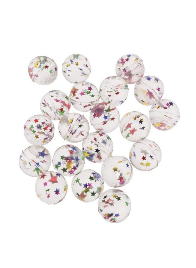 FRECI - 20Pcs Bouncy Balls Clear Star Bouncy Balls Kids Toy Magic Props Birthday Party Bag Fillers - Image 1