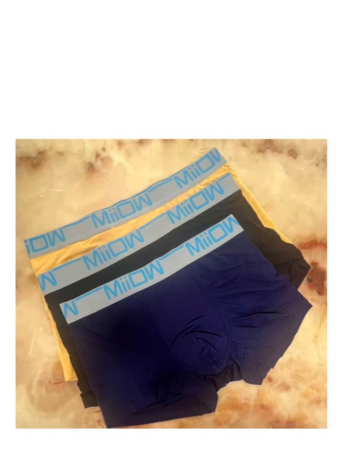 كيتي مان ملابس داخلية رياضية للرجال من Miiow Boxed، عبوة من قطعتين، أزرق داكن - Image 1