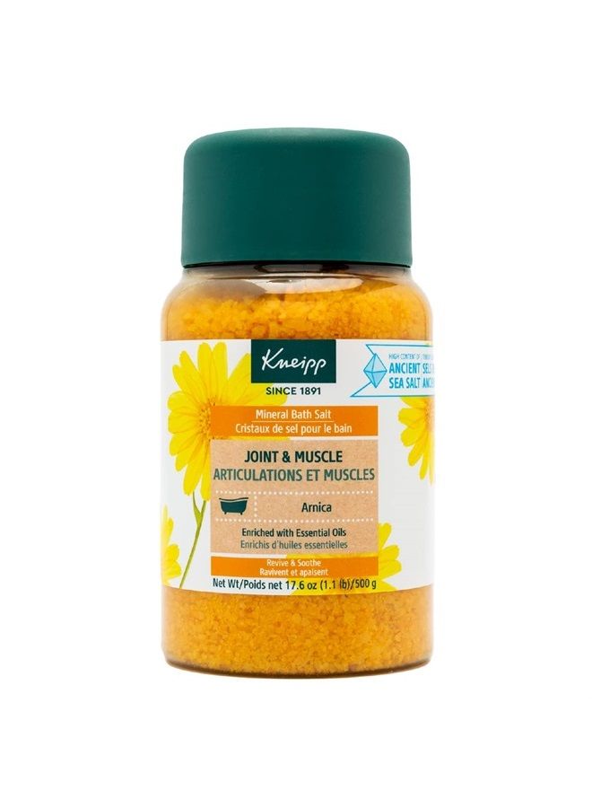 Kneipp أملاح حمام المعادن للمفاصل والعضلات مع الأرنكا، تجديد المفاصل والعضلات، 17.6 أونصة لغاية 10 حمامات - Image 1