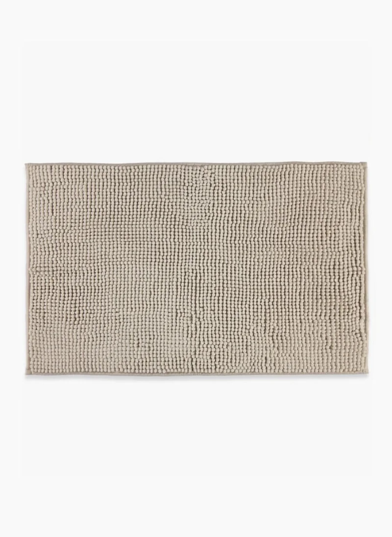 Matalan Beige Chenille Bath Mat (45cm x 75cm)