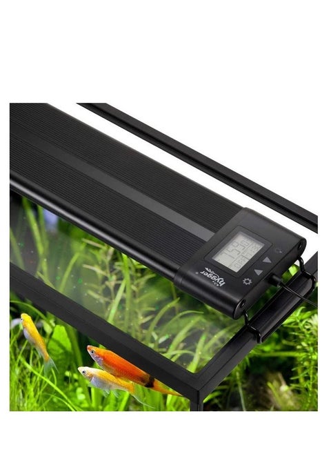 Hygger Aquarium Programmable LED Light, Full Spectrum Plant Fish Tank Light Extendable Brackets with LCD Setting Display, IP68 Waterproof, 7 Colors, 4 Modes for Advanced Players 26W (45-60 cm)