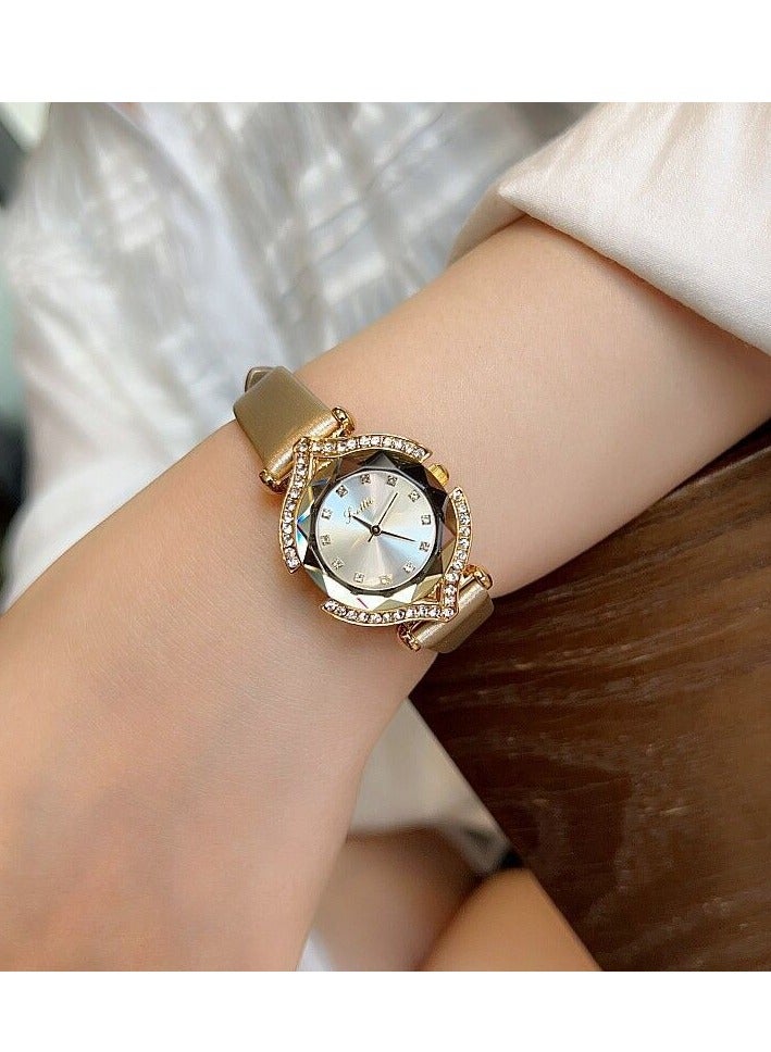 Scotties Women's Watch Belt Temperament Women's Watch Diamond Inlaid Small Fragrant Style Explosive  - Image 1