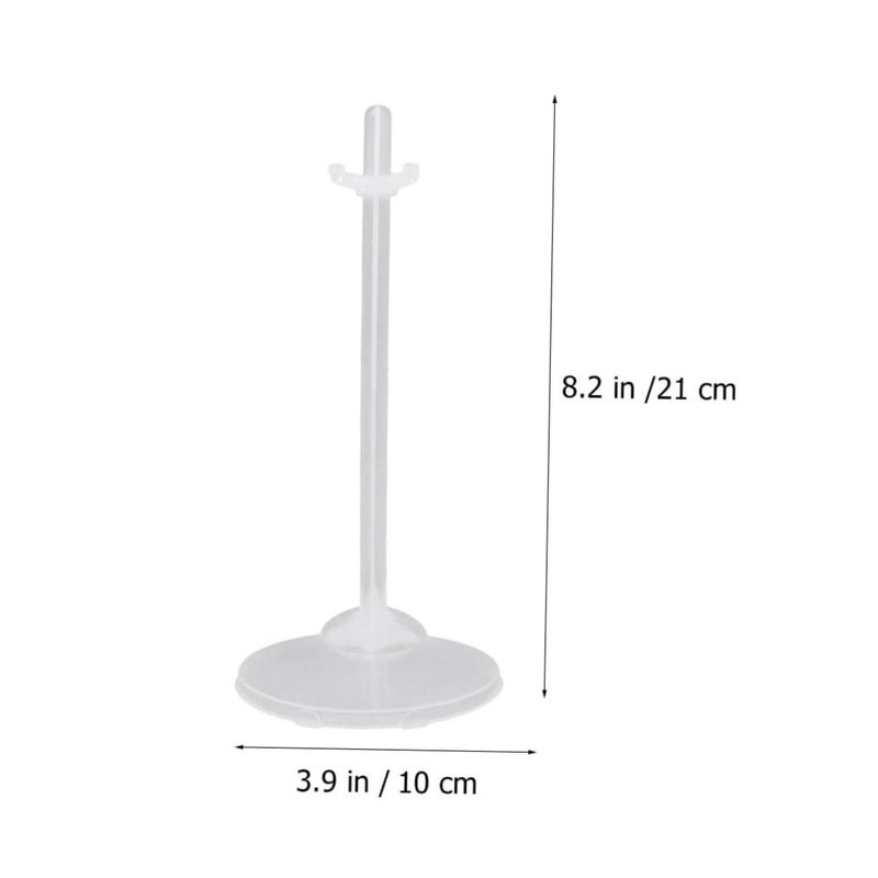 24Pcs Transparent Doll Stands Display Holders For Figures Sturdy Support - Image 3