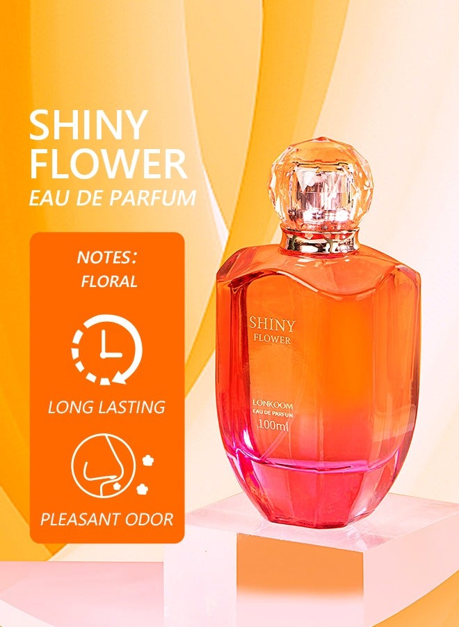 LONKOOM Shiny Flower EDT For Women 100ML - Image 1