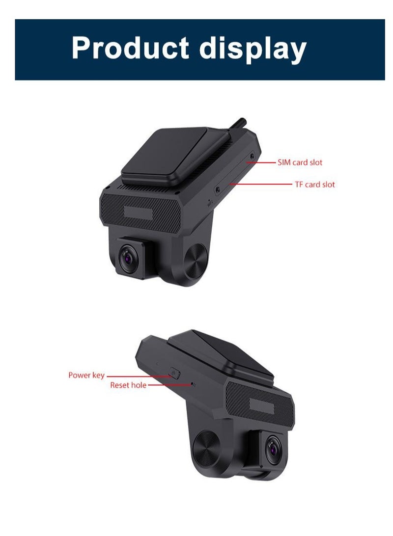 MNT 4G Dash Cam with GPS Tracking and 3 Front, Rear and Interior Cameras to Record and Document Every Moment While Driving - Image 2