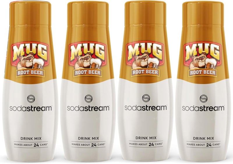 SodaStream Mug Root Beer Drink Mix - 440ml, Pack of 4 - Image 1