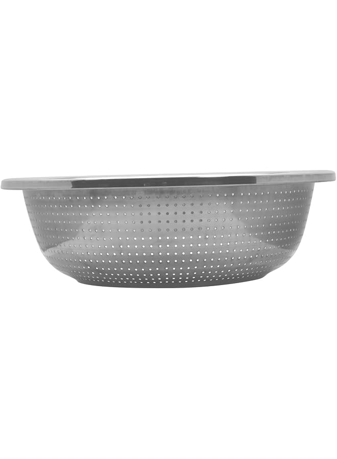 S-TOP STAINLESS STEEL DELUXE COLANDER, 50 CM , SILVER, MBC050, Food Strainer , Rice Strainer , Fruit & Vegetables Strainer - Image 1