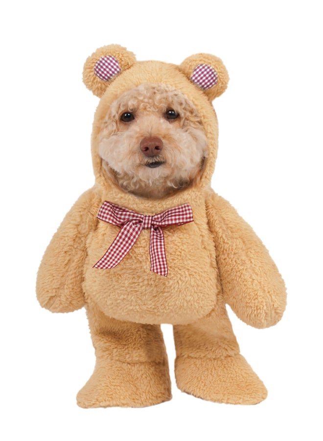 Rubies Walking Teddy Bear Pet Costume - Size Medium - Image 1