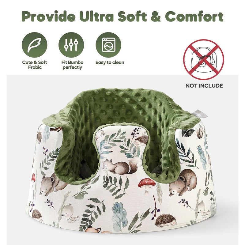 mamatepe Seat Cover Compatible with Bumbo and Nuby Seat, Booster Seats Accessories, Soft Breathable Cover for Baby Girl Boy, Cover Only - Image 2
