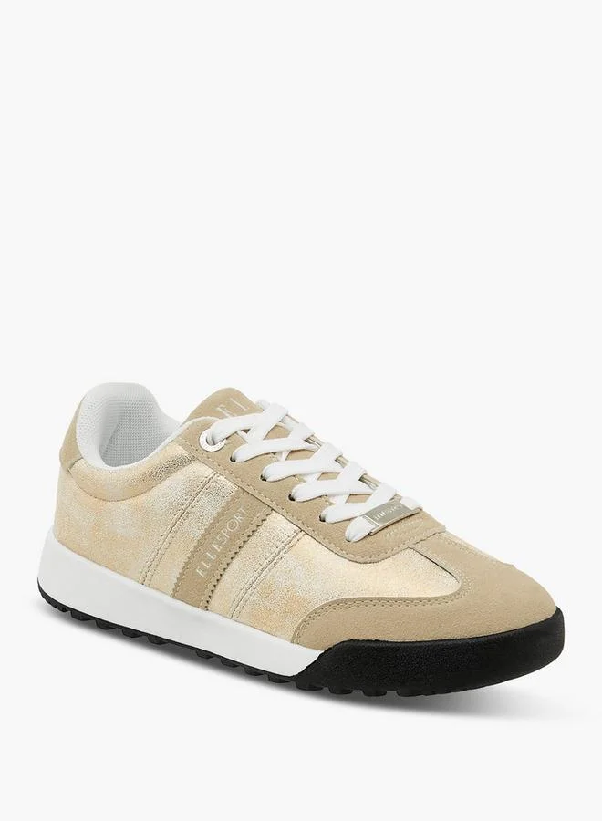 ELLE Women'S Panelled Lace-Up Sneakers