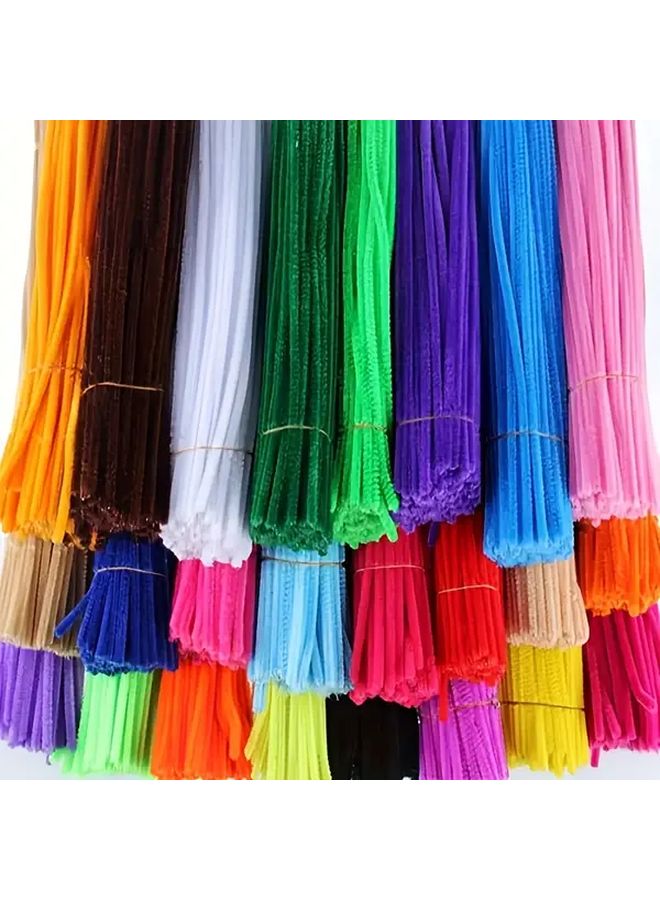 Pure Black Chenille Stems 250 Pcs Flexible Durable Pipe Cleaners for Crafts Art DIY Decorations - Image 3