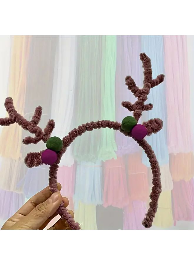 Pure Black Chenille Stems 250 Pcs Flexible Durable Pipe Cleaners for Crafts Art DIY Decorations - Image 5