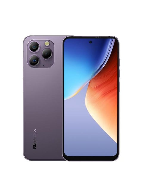 [HK Warehouse] Blackview A96 8GB Plus 256GB Side Fingerprint 6.5 inch Android 13 MediaTek Helio G99 Octa Core up to 2.2GHz Network 4G NFC OTG Provence Purple