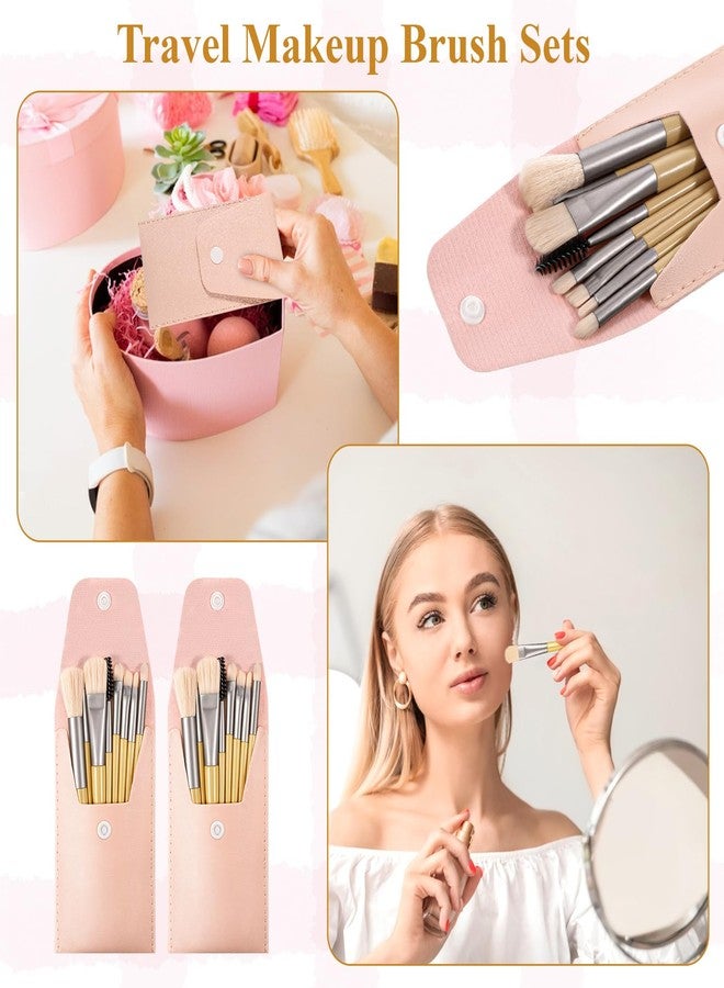 IANFAN 24 Sets Travel Makeup Brush Set, Synthetic Fiber Face Foundation Make up Brushes Mini Makeup Brushes with Travel Make Up Bag for Wedding Bridal Shower Favors Bachelorette Party Gift - Image 5