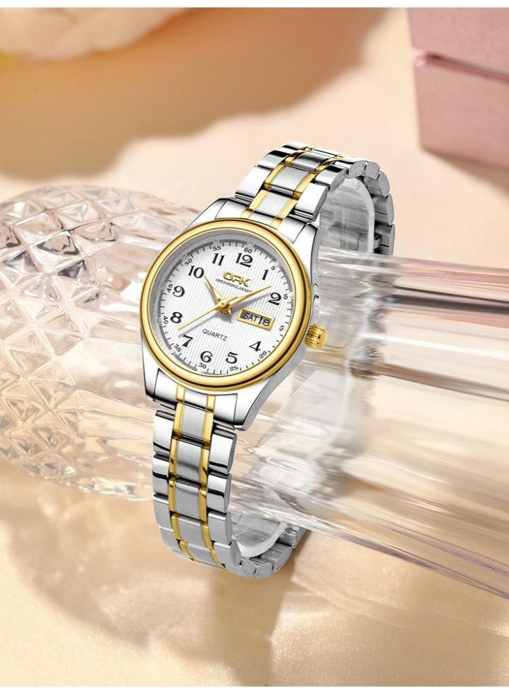 OPK Women's Watch Elegant Analog Quartz Ladies Watch Pretty Slim Waterproof Luminous Date Ladies Small Wrists Watches - Image 5