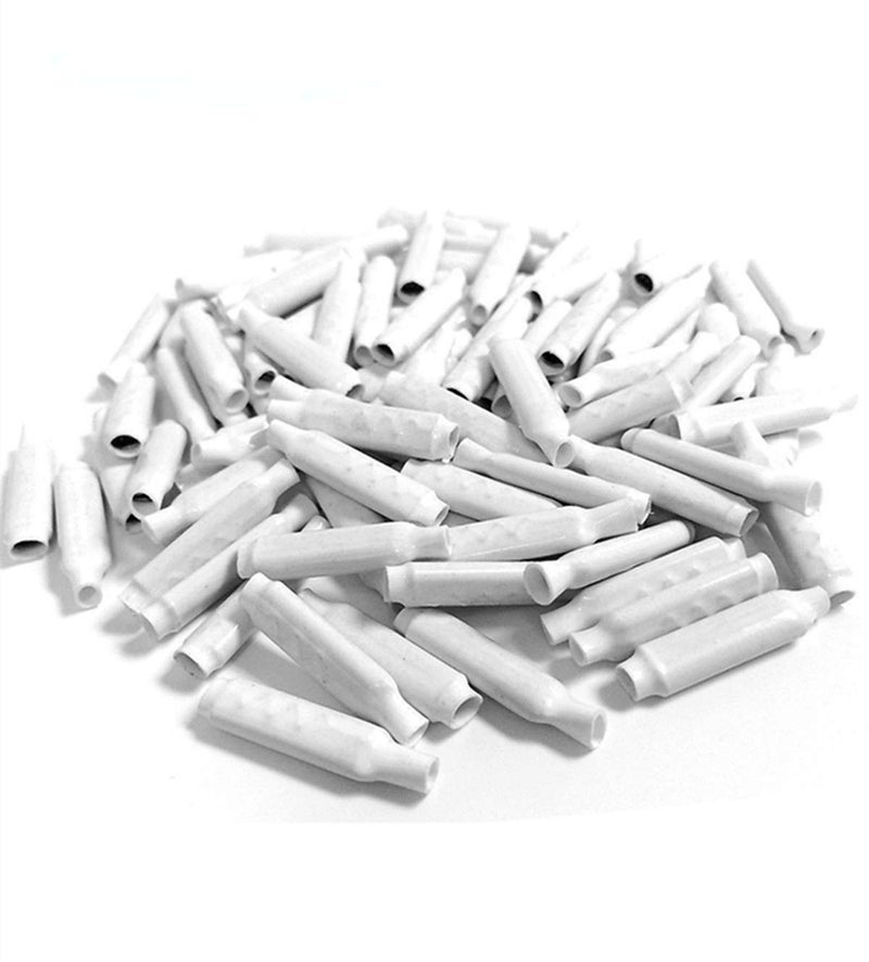 Klevery Low Volgate Dry B Connectors -Wire Splices for Telephone Alarm Wire Crimp Beanies Splice, White 100pcs